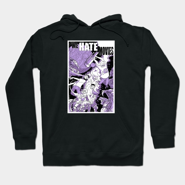 Podcast Ascending Hoodie by We Hate Movies